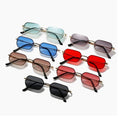 Fashion Custom Luxury Vintage Sunglasses Square Metal Rimless Sunglasses Women Wholesale