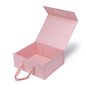 Customized Cardboard Jewelry Gift And Clothes Box Pink Paper Boxes With Logo