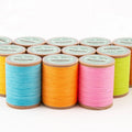 0.4mm-0.7mm Core-Spun Round Waxed Thread Polyester DIY Leather Hand Sewing Cord for Wholesale