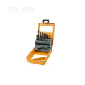 TOLSEN 75081 19pcs Hss Mini Metal Twist Drill Bit Set