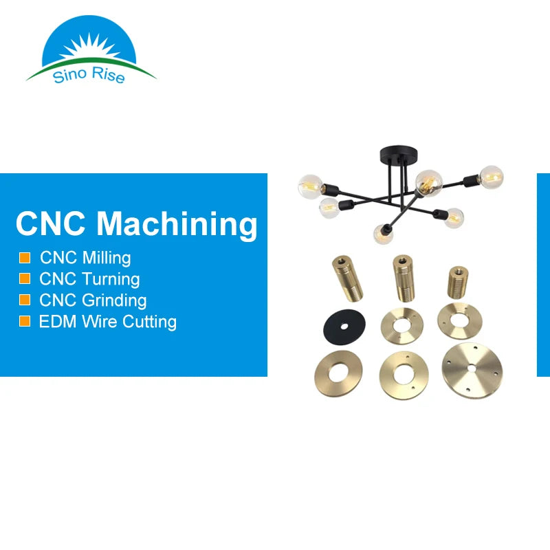 CNC Machining Aluminum and Stainless Steel Lamp Accessories Spinning Workshop Lampshade Broaching Type Service