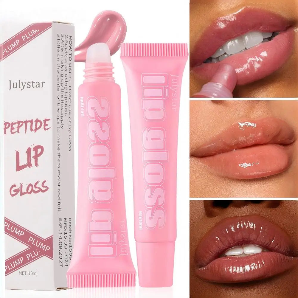 Wholesale Water-based Transparent Mirror Lip Oil Long-lasting Moisturizing Hydrating Vegan Fruit Lip Gloss