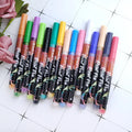 Set of 15 Colors Permanent Water-Based Acrylic Paint Marker Pens for Glass Wood Fabric & Paper Writing