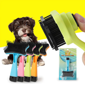 Self Cleaning Cats Dog Pet Deshedding Grooming Brush for Dog