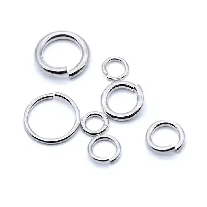 Wholesale 3-5mm 925 Sterling Silver Open Jump Ring 3mm 4mm Ring for Jewelry Making Findings
