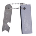 Pocket Key Chain Camping Outdoor Survival Kit Magnesium Firesteel Block with Steel Scraper 54.5g 3"x1.2"