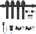 Single Door Double Rail Removable Wooden Door Hardware Accessories Household Sliding Door Rail