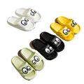 2023 Slippers Women's Summer Indoor Bathroom Non-slip Cartoon Eyes Cute slippers Men's Outdoor Wear Shoes