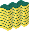 2025 Heavy Duty Scrub Sponges 24 Pack Double-Side Design Long-Lasting Kitchen Sponges High Density Dish Sponge