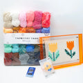 24 Colors High-quality Tapestry Yarn 25g Per Roll 100% Acrylic with 6 Pcs Sewing Needles for DIY Craft Knitting