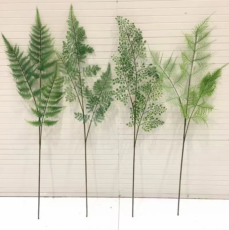 Artificial Soft Plastic Maidenhair Fern Leaf Plant for Vase Greenery Faux Plants for Wedding Garden Office Verandah Home Decor