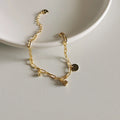 Trendy Jewelry 925 Sterling Silver Bracelet for Woman 18K Gold Plated Charm Bracelets