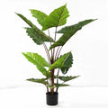 Green Design Home Garden Decoration Artificial Bonsai Taro Tree Indoor and Outdoor Plastic Plant for Christmas Decorations