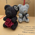 2026 Valentine's Day Rose Bear Gift Suitable for Mother Christmas Plastic Flower Rose Bear