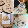 10 Inch 12 Inch Wood Circle Slices Unfinished Blank Wood Wood Burning Pieces for DIY Crafts