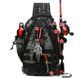 Multi-functional Waterproof Carp Fishing Tackle Backpack Large Capacity Fishing Backpack With Rod Holder Pouch