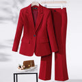 S-4XL Business Commuter Set Jacket and Pants Long Sleeved Professional Suit Pants and Formal Suit Blazer and Trousers