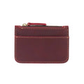 Wholesale Custom Men Vintage Genuine Cow Leather Credit Card Holder Women Minimalist Crazy Horse Leather Coins Purse Slim Wallet