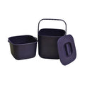 4L/7L Factory Wholesale Kitchen Wall Mounted Plastic Square Compost Pail With Filter Lid for Kitchen Countertop Compo