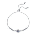 Luxury Adjustable Gra VVS Moissanite S925 925 Sterling Silver Fine Fashion Bracelets Bangle for Women's Party Gift