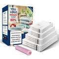 Compressed Bag 80% Space 12 Pack 80 Microns Vacuum Bag for Clothes Blanket Pillows