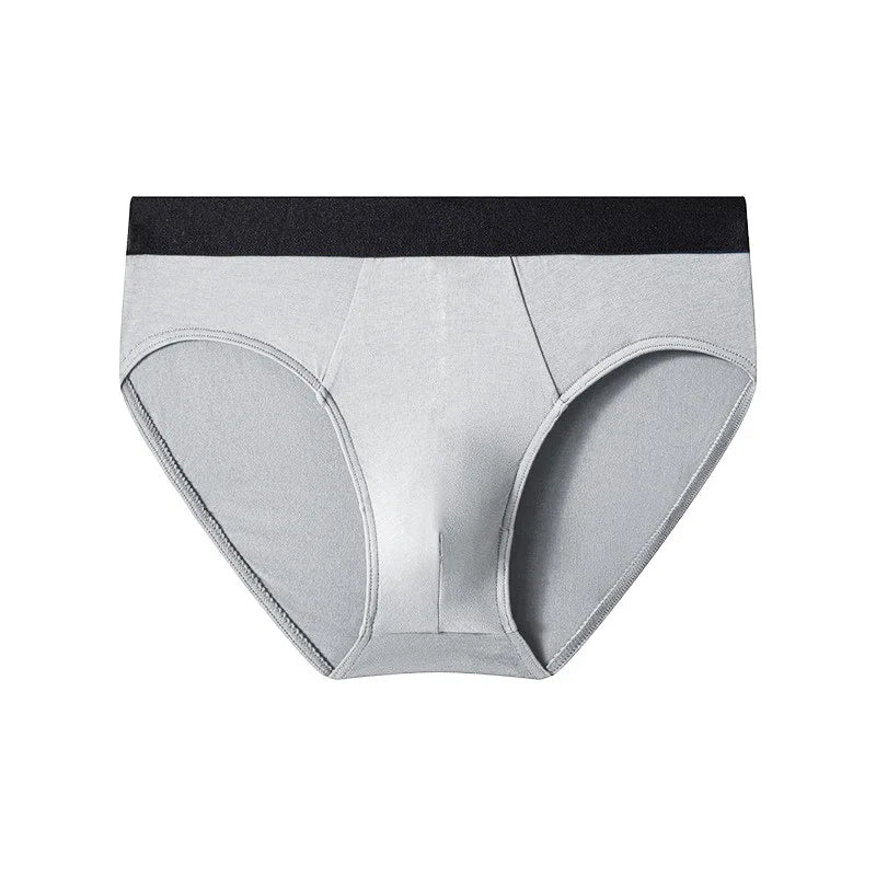 Wholesale Men's Classic Solid Color Customization Cheap Price Briefs Polyester Soft Breathable Underwear for Boys