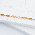 Luxurious Retro Relief Galois Pattern 925 Silver Bracelet for Women Instagram Style Fine Chain & Link