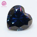 Hot Sale Heart Cut Lab Grown Gemstone Original Color Moissanite Blue Sapphire Moissanite for Jewelry Making