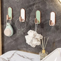 Easy to Install Eco-Friendly ABS Adhesive Hooks for No-Drill Hanging in Kitchen