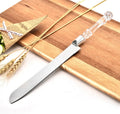 2-piece Eco-Friendly Stainless Steel Cake Knife Pizza Spatula Kitchen Utensils Baking Tool Set Cream Spatula