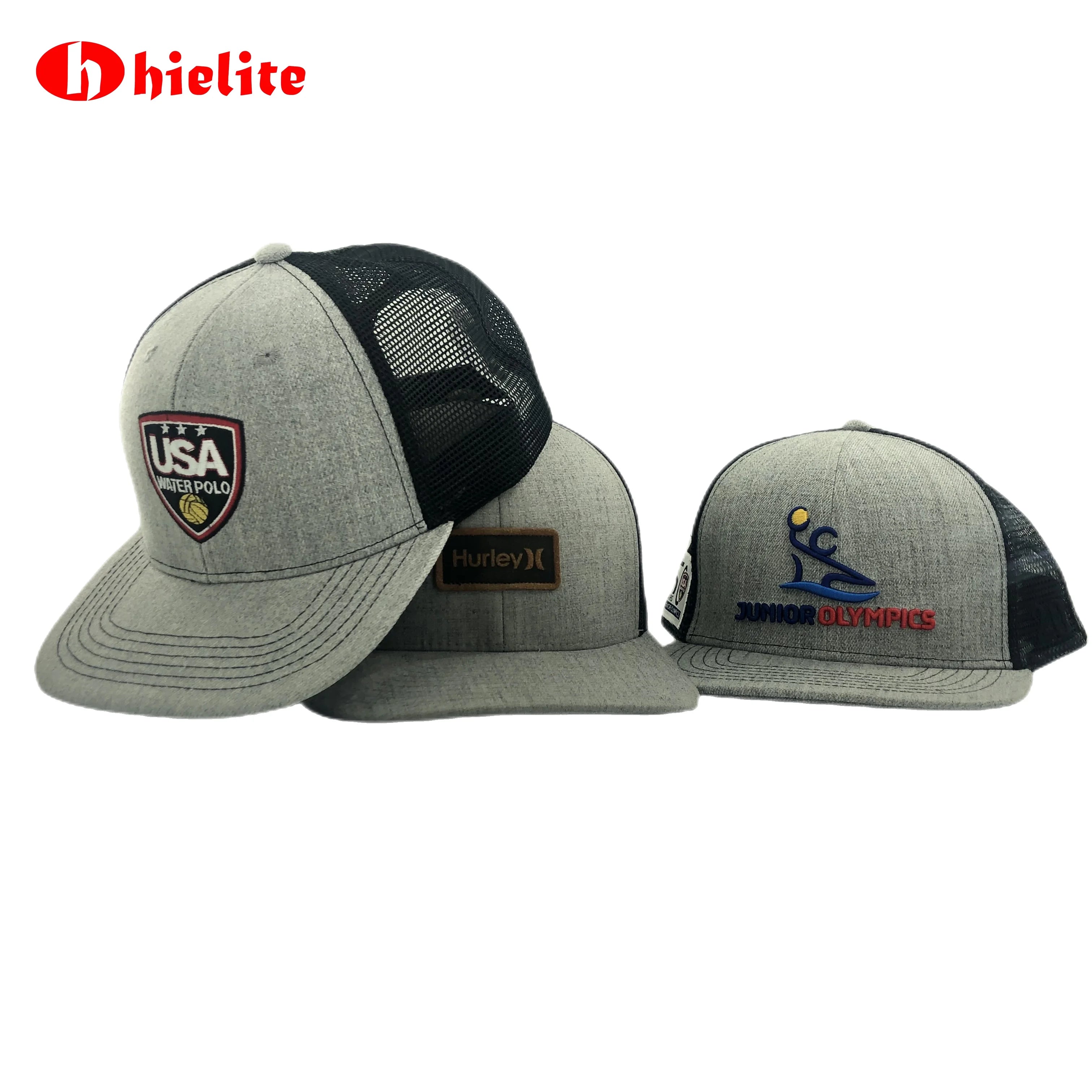 Wholesale Sports 3D Embroidery Customizable Logo Sporty Camouflage Cartoon Animal Fabric 100% Polyester 6-Panel Snapback