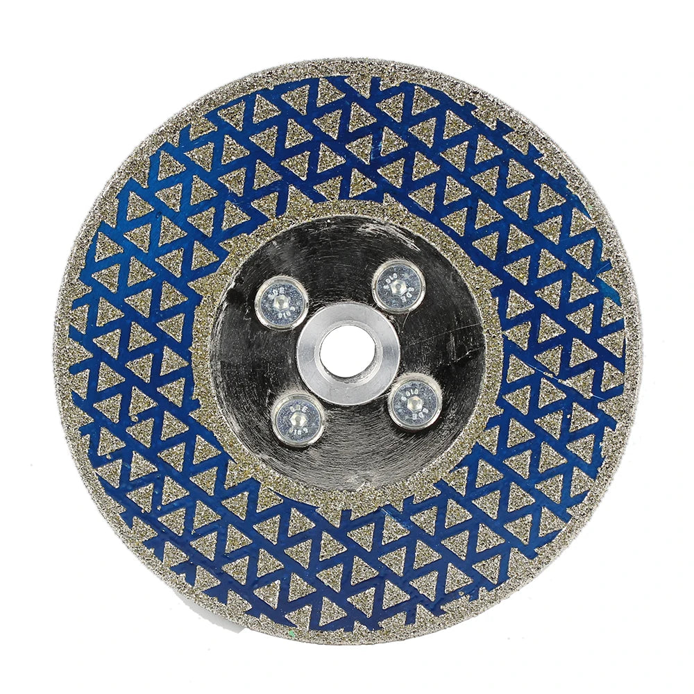 Raizi Pyramid Electroplated Diamond Cutting and Grinding Blade for Marble Natural Stone Ceramic Doubled Sided Cutting Disc