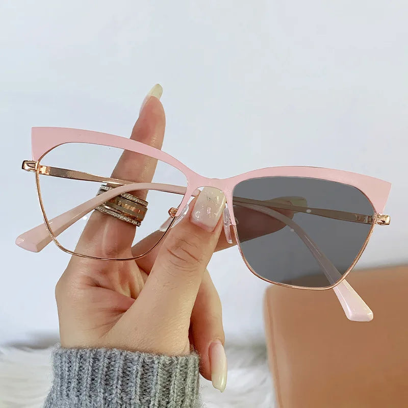 Wholesales Anti Blue Ray Photochromic TR90 Unisex Glasses Blue Light Blocking Optical Eyewear Vintage UV400 Mounts
