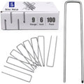 Zinc Plated Garden Stakes Galvanized Landscape Staples U-Type Turf Staples for Artificial Grass Rust Proof Sod Pins Stakes