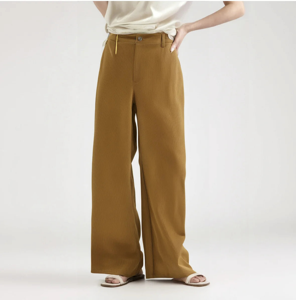 Comfortable Casual Pants Women Brown Corduroy Pants Women Ladies Pant