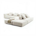OEM ODM Modern Modular Sectional Sofa Set Square Couch Sofa 7 8 Seater Fabric Nordic Design Top Fabric Living Room Furniture