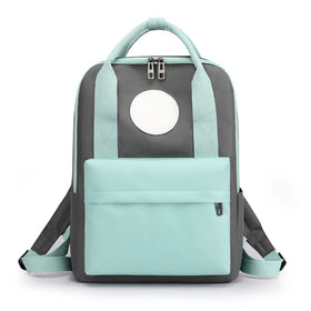30PCS Custom logo Kids School Bag Backpack Candy Color Women Travel Shoulder Bag Waterproof College Backpack for Girls