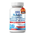 NAD+Resveratrol Supplement with Berberine Vitamin D3 Green Tea Black Pepper Cellular Health Support Powerful Anti-Aging