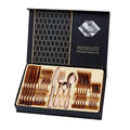 Food Grade High Quality Mirror Polish PVD Coating Rose Gold Stainless Steel Flatware Set 24 Pcs Back to School Gift Box