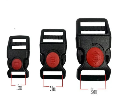 15mm 20mm 25mm 38mm China Factory POM Plastic Dog Harness Collar Lock Side Release Buckle