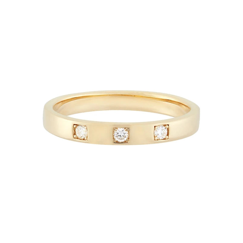 Gemnel Latest Design 925 Silver 0.5 Micron 18 Carat Moissanite Band Rings for Women