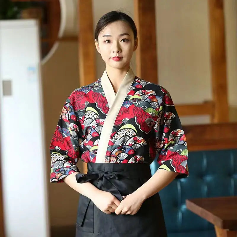 Unisex New Design Chef Jacket Restaurant  Sushi Japanese Uniform Chef Jacket