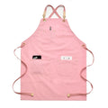 Summer Thin Net Red pink Nail Apron Female High-end Custom-made Florist Milk Tea Beauty Salon Work Clothes