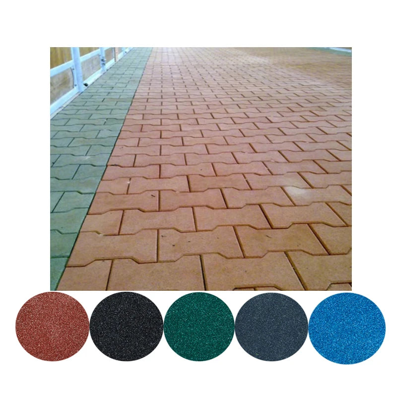 20-50Mm Horse Stable Pathway Brick Dog Bone Rubber Flooring Tiles Pavers