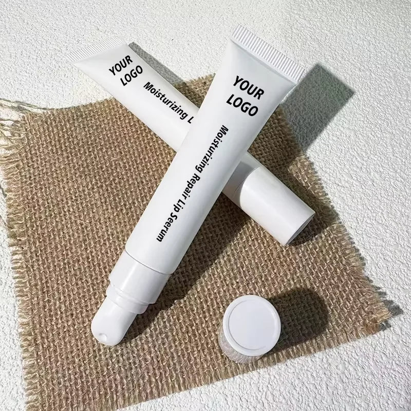 Lip Balm with Custom Logo Wholesale Private Label Herbal Cream Moisturizer Lip Serum with Ceramic Applicator