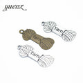 YuenZ  2 Colour Alloy Metal Antique Sliver Wool Charm Jewelry Making DIY Handmade Craft 31*12mm J172