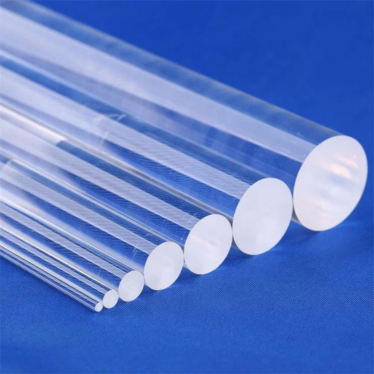 JR Glass Custom clear Borosilicate Glass Rod
