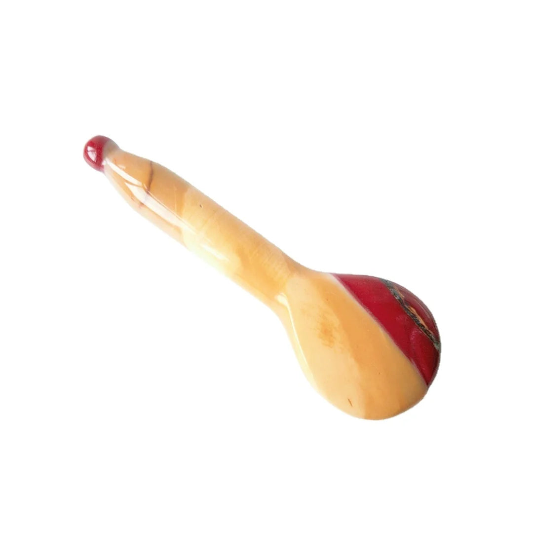 HY Spoon gem gua sha tool natural mookaite jasper jade gem guasha for body face massage
