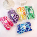 Cute Simple Summer Color Mix Soft Elastic Eco-Friendly Nylon/Polyester Adjustable Hair Bands 50 Pieces Per Pack Seamless for MegaBDM