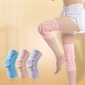 pink Purple Blue Lightweight Stretch Breathable Knitted Nylon Sports Knee Brace Pad for Women Ladies Gym Cycling Rope Skipping